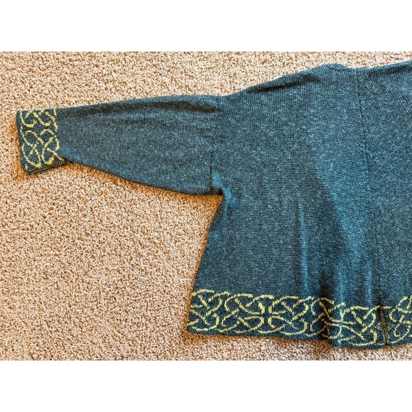 Bill Baber Pine Brora Jacket Open Cardigan Womens One Size Green Celtic Scotland - Picture 13 of 14